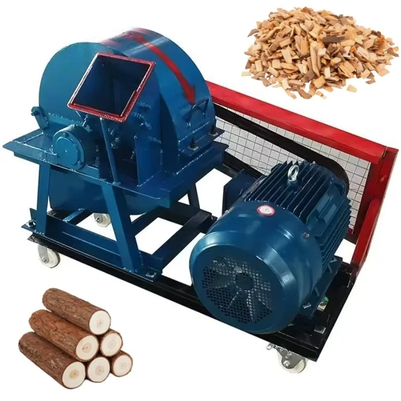 Factory Price Wood Grinder Crusher Wood Tree Chipper Shredder Machine Dry Biomass Crushing Shredding Machine