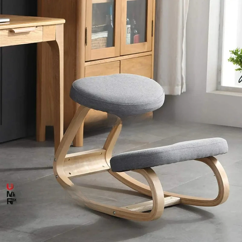 Bending Wood Computer Chair Ergonomic Office Chair Correction Sitting Kneeling Chair Rocking