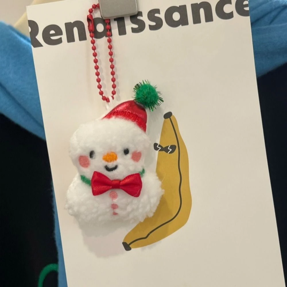 Kawaii pelúcia bonecas natal pingente de pelúcia boneco de neve papai noel dos desenhos animados chaveiro elk encantos brinquedo de pelúcia brinquedos