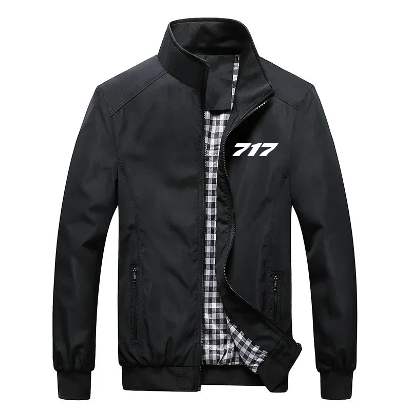 

New Lightweight Windbreakers Spring Autumn Aviation 717 Pilots Flight Plaid Men Jackets Coats