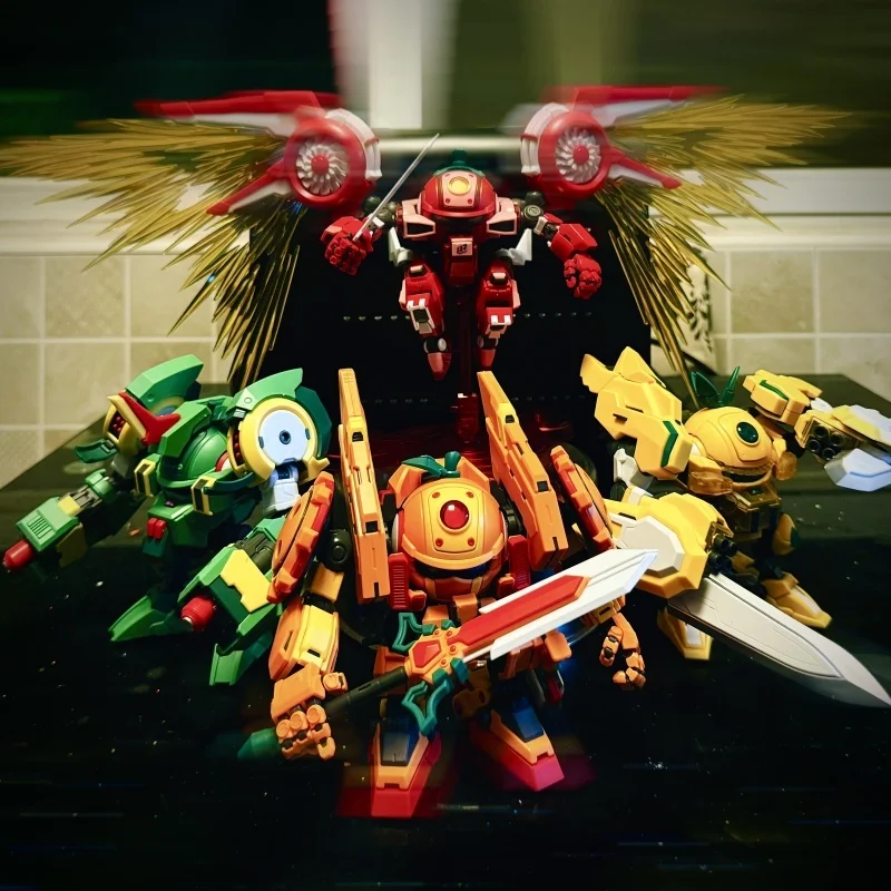 

В наличии Yi Li Chuang Wan Fruity Robo Peach Surfer Turbo Grape Berry Hunter Сборка моделей игрушек Фруктовый комбинированный персик Виноград