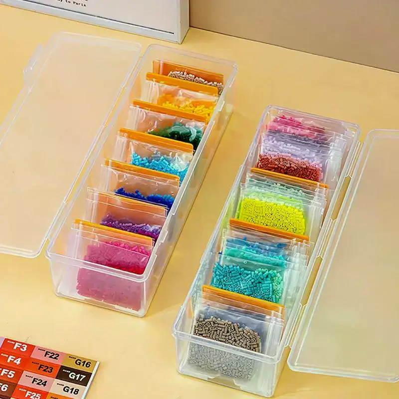 Transparent Plastic Divider Storage Box, Can Hold Multiple Game Cards, With Adjustable Dividers, Suitable For Card Storage