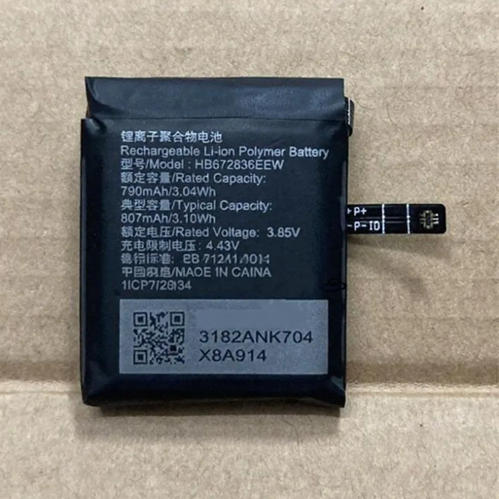 New 807mAh Battery For Huawei Watch 3 Watch 3Pro New GLL-AL01 GLL-AL09 HB672836EEW