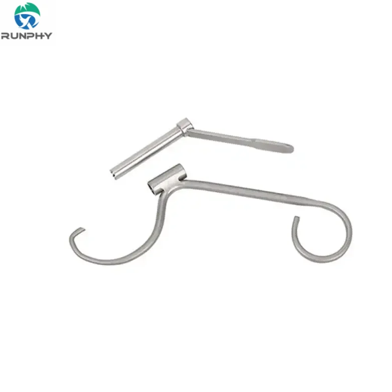 RUNPHY Orthopedic Veterinary C-Type Drill Guide Sleeve for Hip Joint Ligament Reconstruction Titanium 1.0mm-5.0mm Dog/Cat/Pet