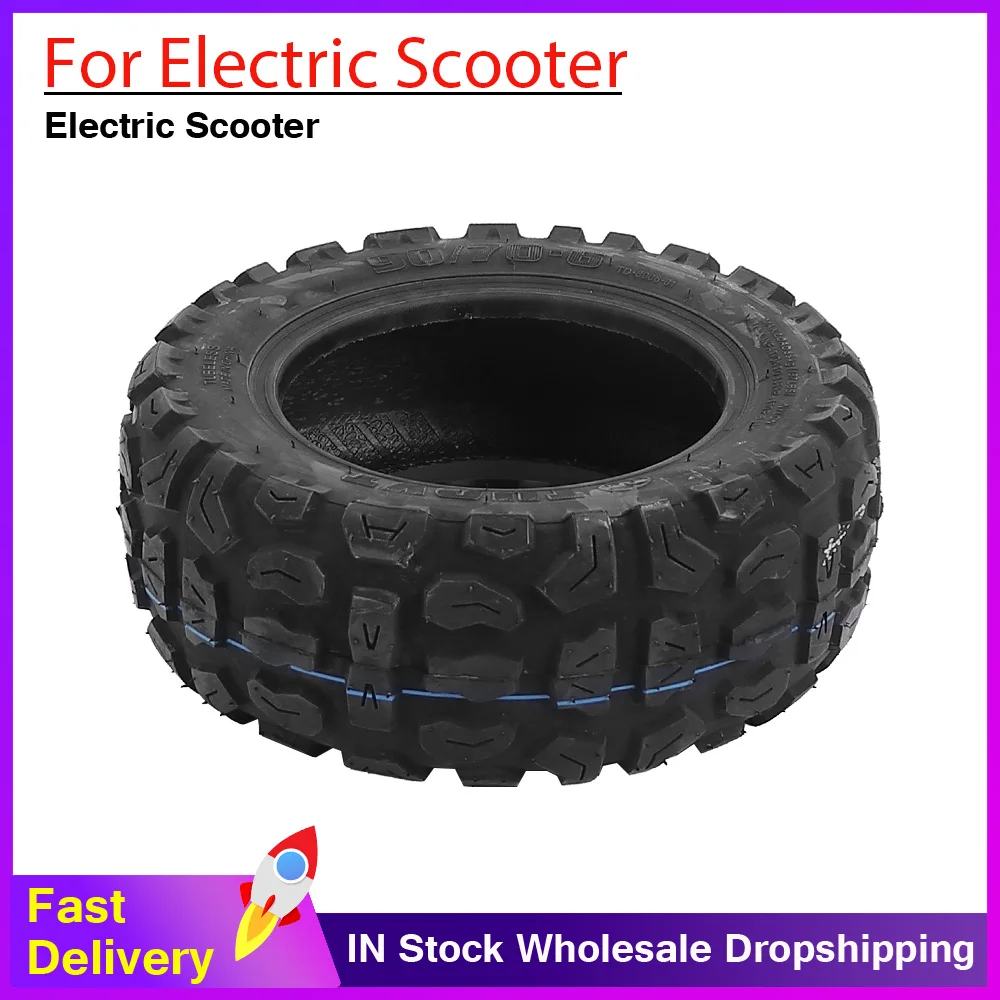 

Tubeless Scooter Tire 11 Inch 90/70-6 Off road Tubeless Tire For Electric Scooter KickScooter Rubber Tire Spare Parts