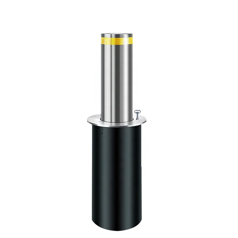 219 mm removable bollards with internal lock semi automatic rising bollards HZ-SS 219