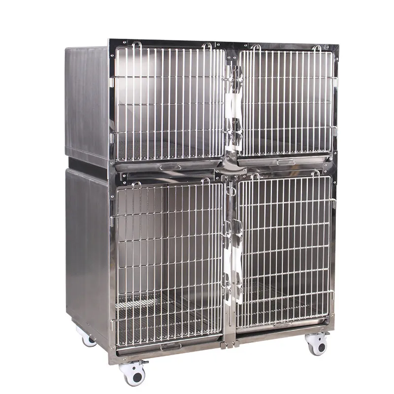 Inpatient cage mother breeding cage hairy dog constant temperature double layer stainless steel foster universal