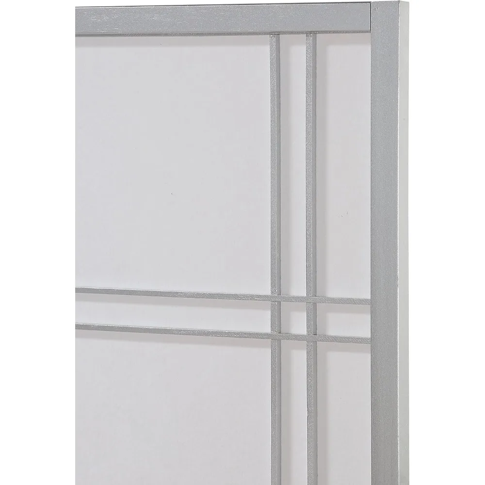 Seto Raumteilerwand mit 4 Paneelen, Silber