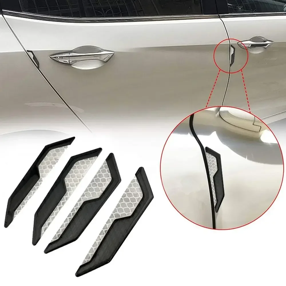 4pcs Self-adhesive Scratch Protective Stickers Car Door Handle Bowl Cars Sticker Anti-collision Protection Strip car accessories