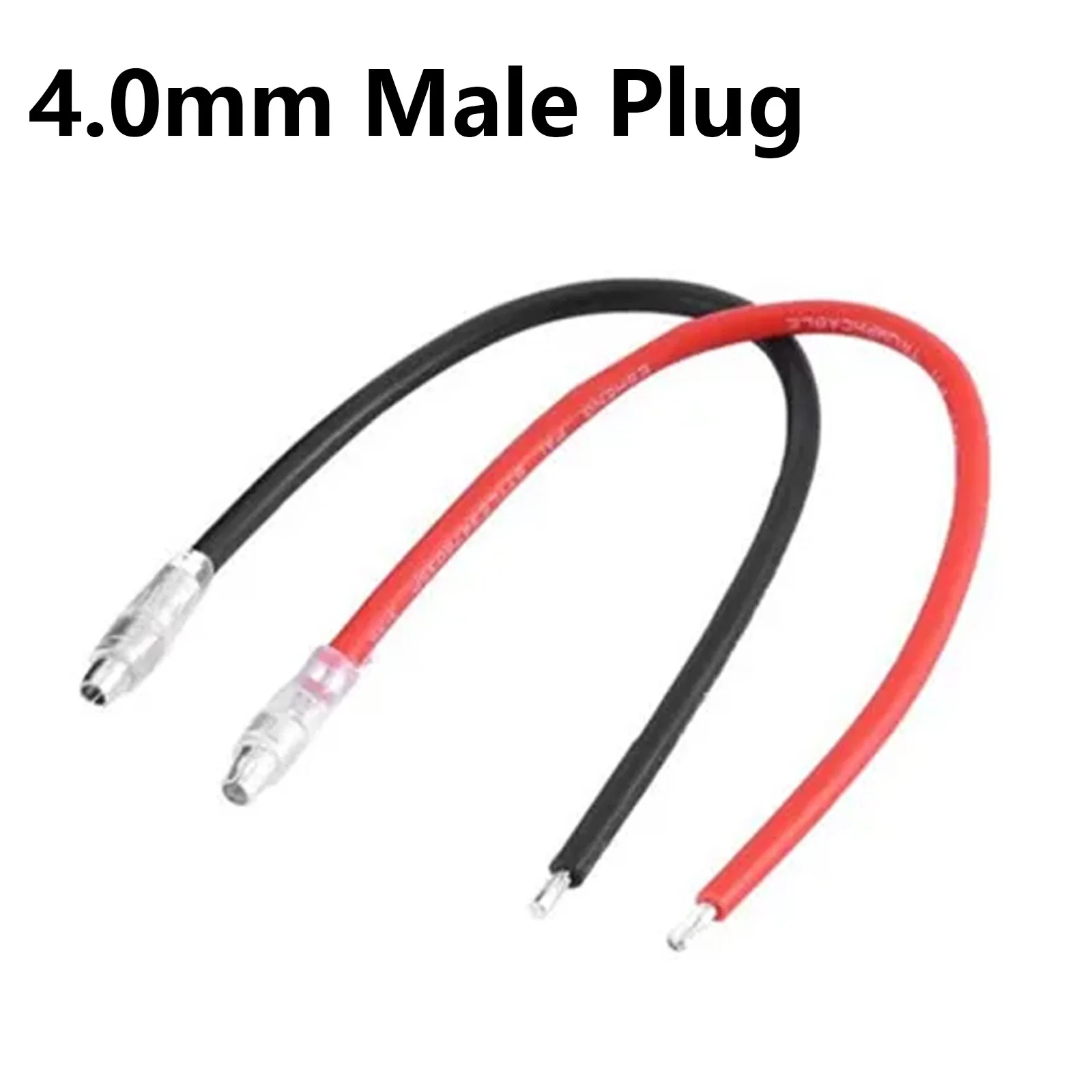 RC 4.0mm Male Plug Connection Silicone Cable for 370 380 390 540 550 Brushed Motor Electronic Speed Controller RC Parts