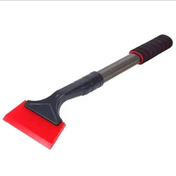 Red Silicone Squeegee Auto Water Blade Water Wiper Shower Squeegee Long Handle for Car Windshield Window B90