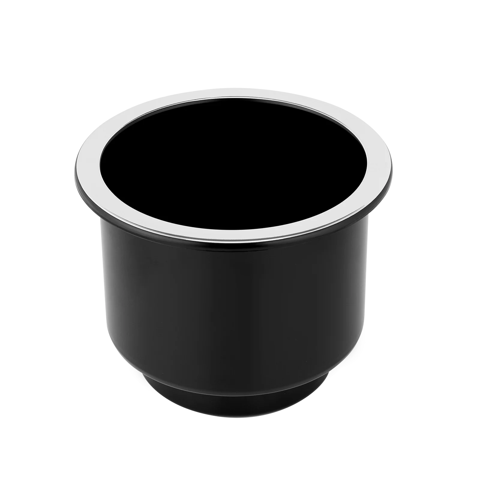Cup Holder Insert 4pcs for RV Boat Car Couch Golf Cart, Elegant Chrome, Large Plastic Universal Drop in Cup Holder