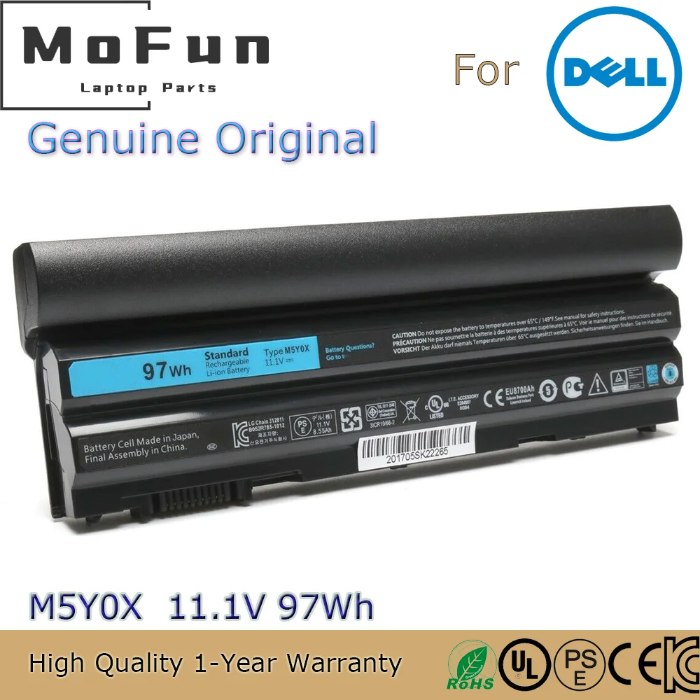 Brand New Original M5Y0X 11.1V 97Wh Laptop Battery for Dell Latitude E5420 E5430 E5520 E6420 E6430 E6520