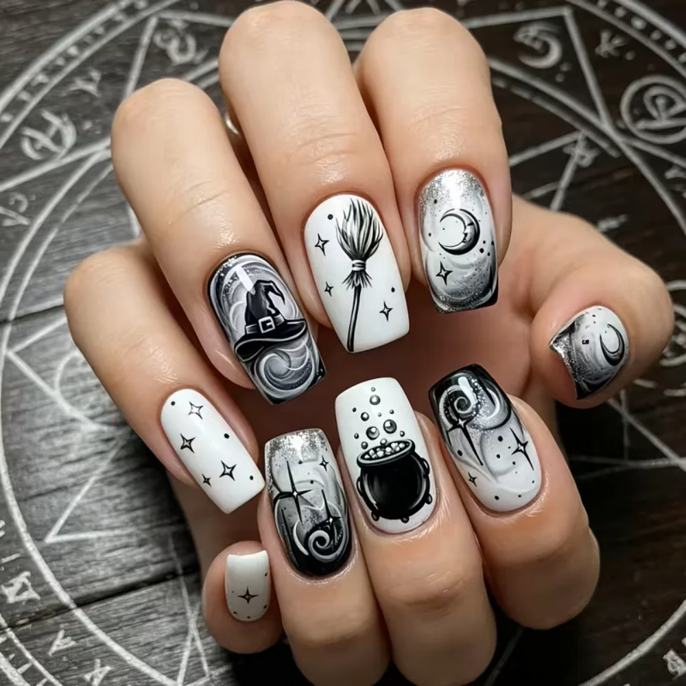 เล็บปลอมแบบกดติด 24 ชิ้น ขนาดก - Resin Art And Deco บทวิจารณ์และราคา