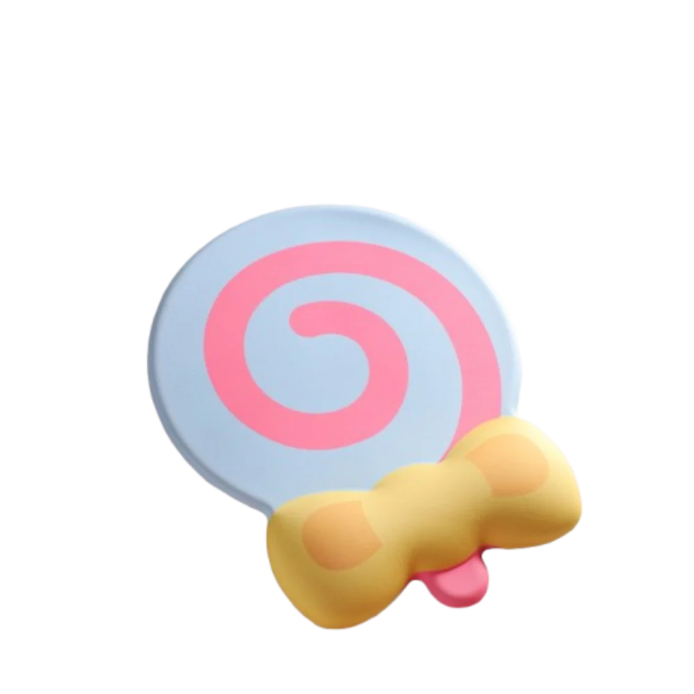 

Коврик для мыши с эффектом памяти Slow Rebound Lollipop, нескользящий, комфортный, с поддержкой запястья, мягкий, водонепроницаемый, подушка для рук для клавиатуры, для студентов
