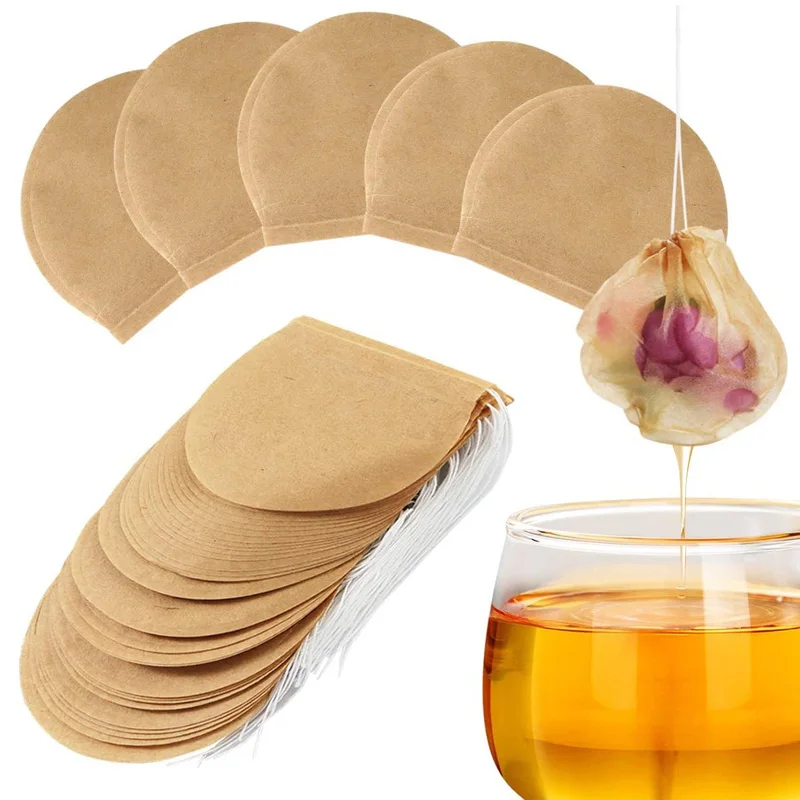 5000Pcs/Lot Tea Filter Bags Organic Disposable Multi Purpose Natural Unbleached Paper Drawstring Loose Leaf Tea Bags