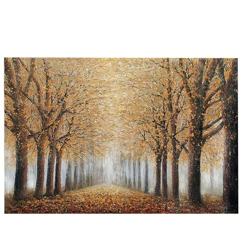 Tree Wall Art Forest Digital Oil Painting Autumn Landscape Living Room Bedroom Home Decoration Wall Decoration