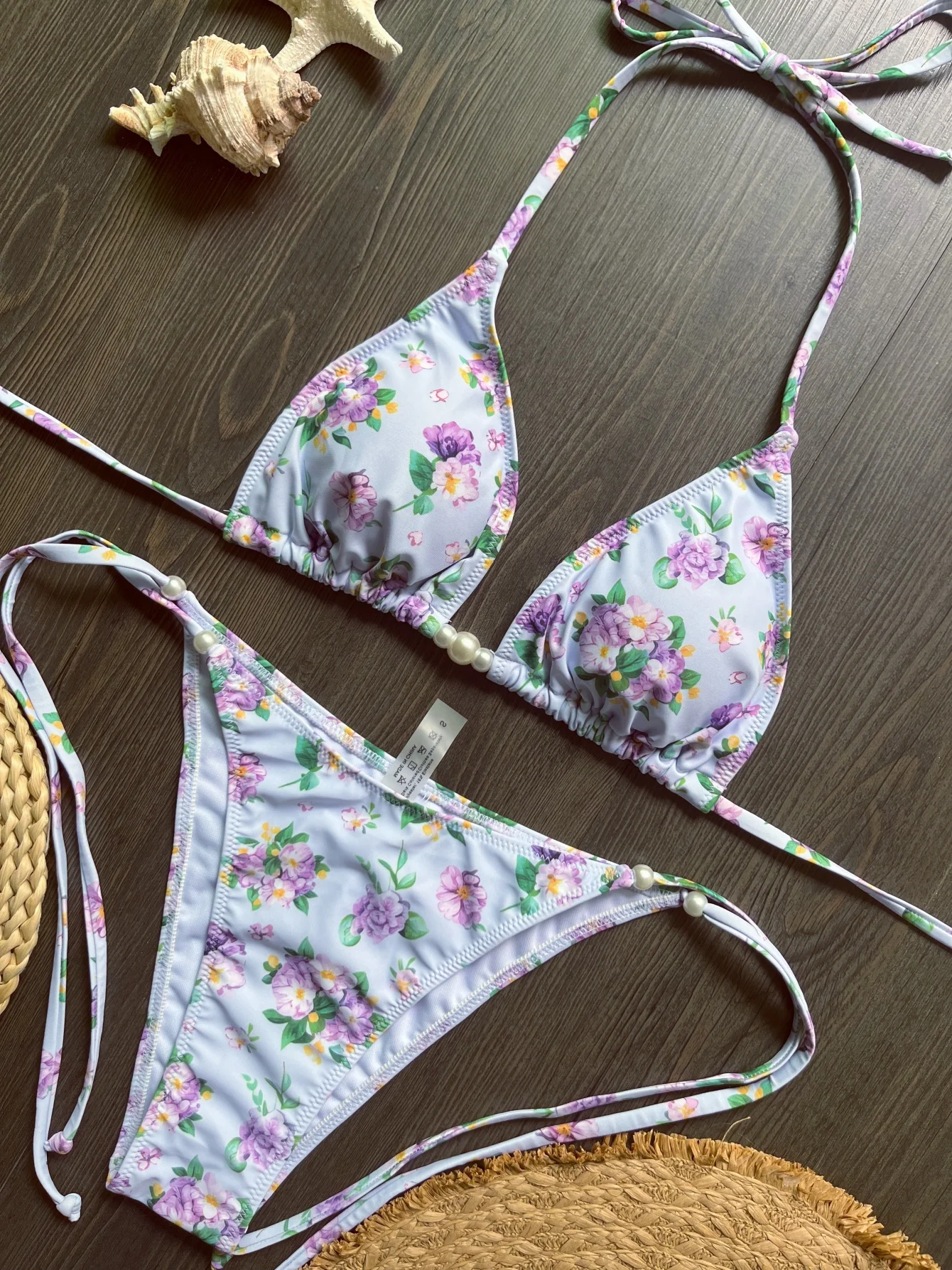 

Sexy Triangle Mini Bikini Sets Micro Thongs Swimsuit Women Bathing Suit Biquini Bandage Beachwear Print Swimwear Thong Bikini