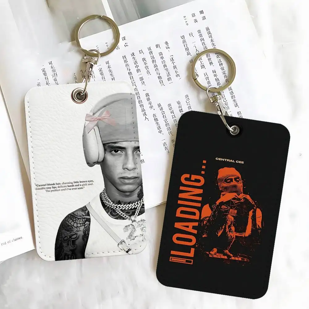 

Репер C-Central Cee Sign Прямоугольный брелок-держатель для карт, держатель для кредитных карт со значком, держатель для студенческого удостоверения личности, чехол для автобусных карт