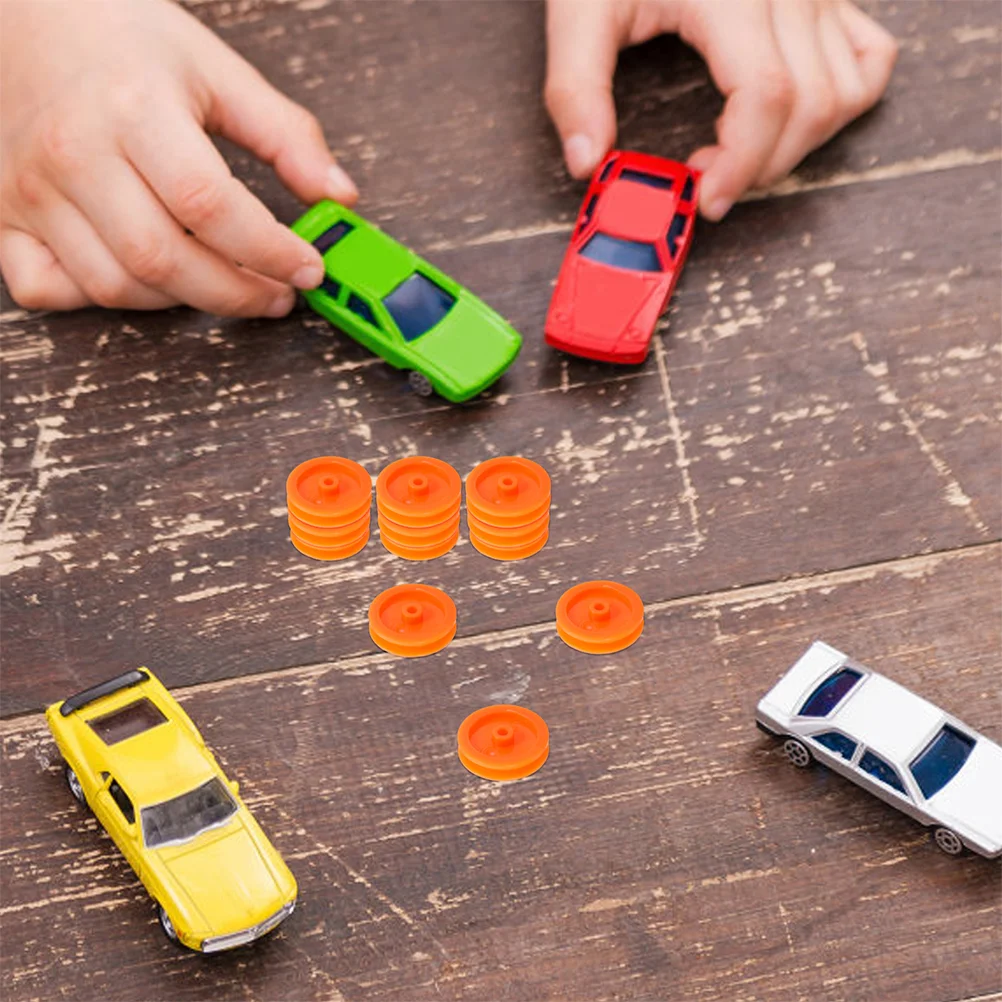 50 szt. Plastikowe koło pasowe okrągły adapter zabawka akcesoria do modyfikacji samochodu mała ręczna skrzynia biegów napęd Mini DIY Rc