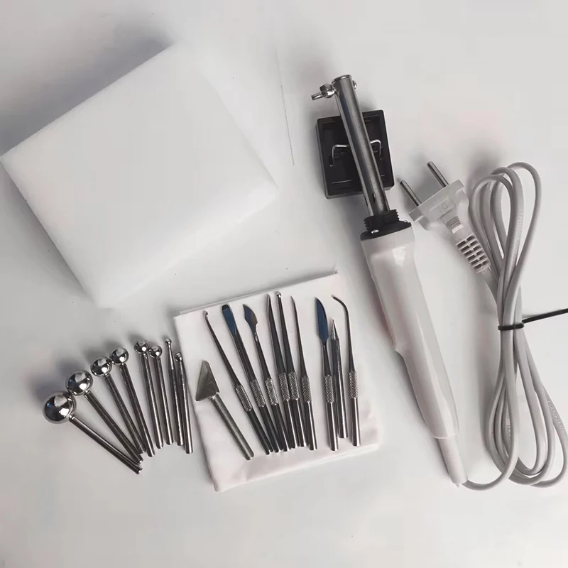 Flower Ironing Tool Set DIY White Artificial Flower Making Tools Fabric Flower Ironing Machine Fabric Flower Making Tools