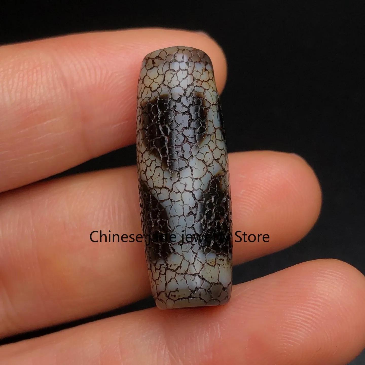 Rare Tibetan Buddhism Agate Turtle Back Dzi Bead Amulet Necklace Pendant G5069