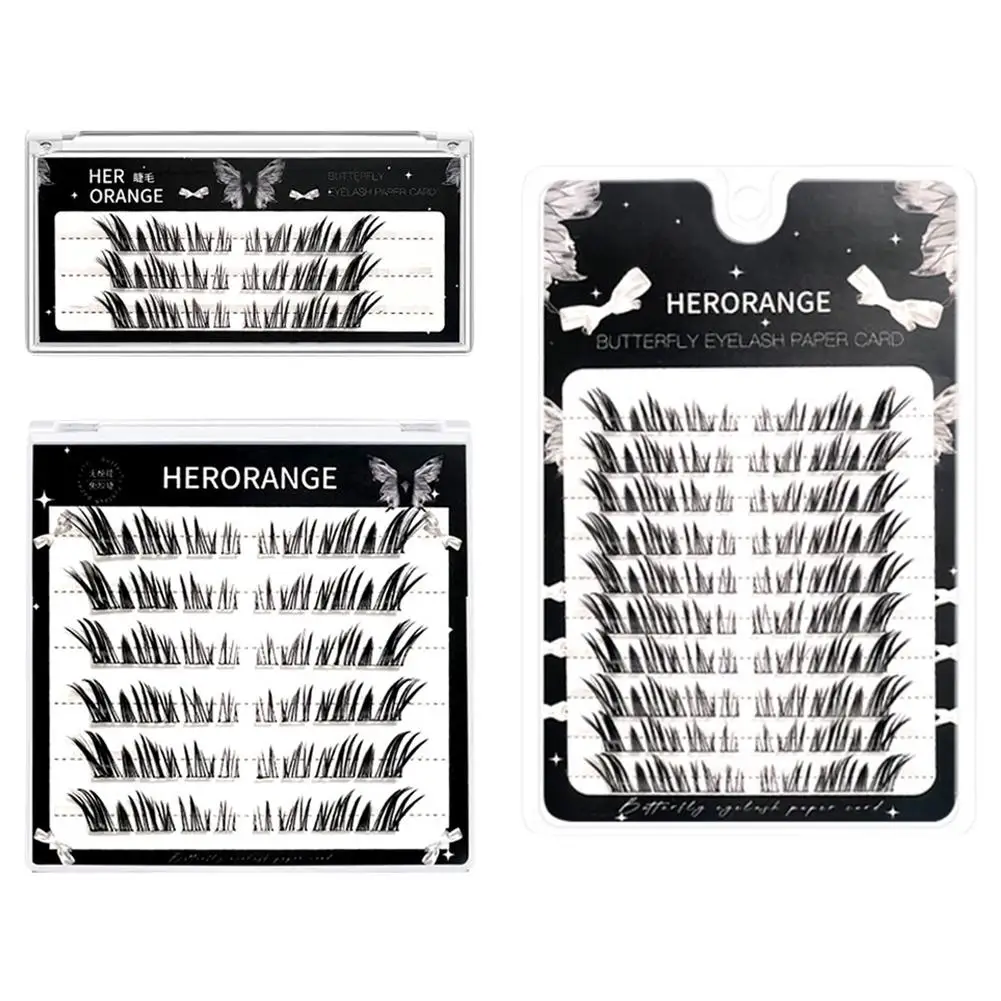 HERORANGE faux cils Cool style renard oblique volant cils naturel et charmant simple grappe faux cils outil de maquillage