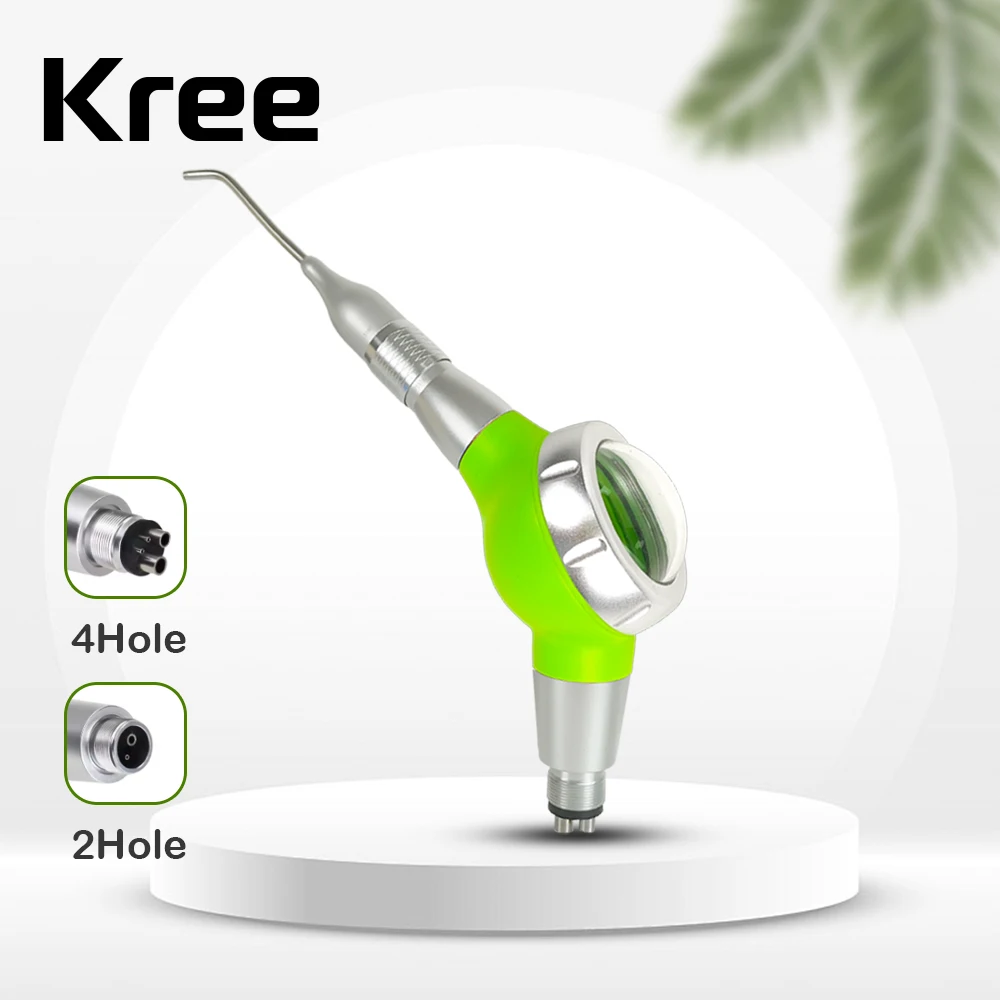 

Green color Dental Air Polisher 4Hole/2Hole Airflow Polishing Oral Irrigator Calculus Remover Hygiene Sandblasting Gun