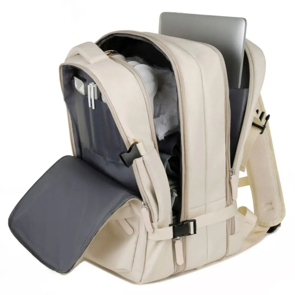 

Portable Oxford Travel Luggage Bag Sturdy Foldable Travel Backpack Solid Color Multi Layered Nylon Duffle Bag Sports