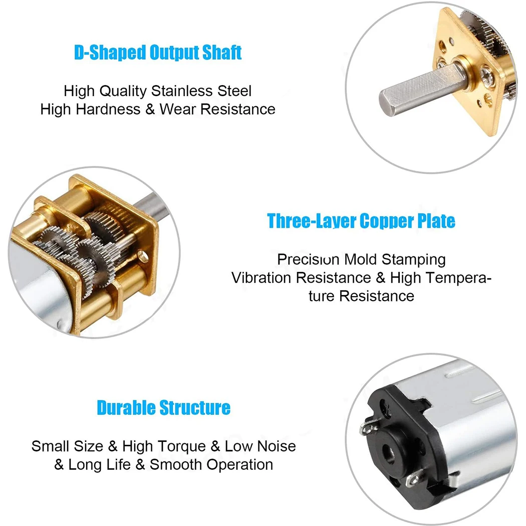 1 قطعة تيار مستمر 12 فولت 100 دورة في الدقيقة تخفيض السرعة المحرك N20 3 مللي متر رمح عجلة تروس معدنية صغيرة موتور تروس مع علبة التروس المعدنية الكاملة مايكرو موتور #6