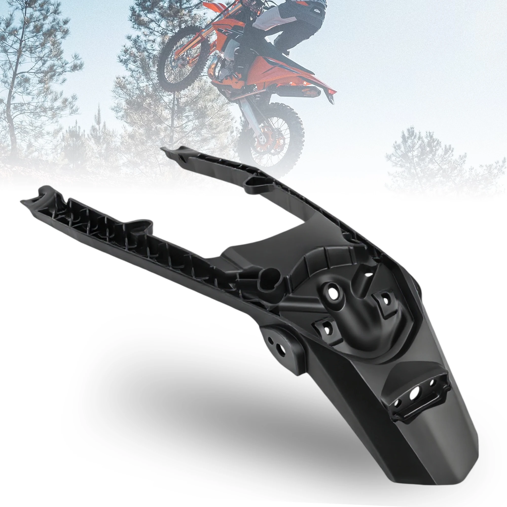 Motocross Rear Fender With Rear lamp hole For KTM SXF EXC XCW XCF 150 530 2020 2021 2022 Dirt Bike Modified Accessories view 4