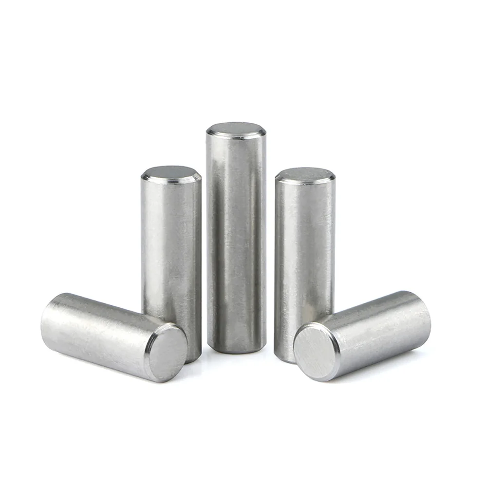 50-150Pcs 304 Stainless Steel Cylindrical Pin Locating Dowel M1 M1.5 M2 Fixed Shaft Solid Rod Metal Dowel Pins 4-40mm Dowel Pins