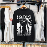 Solo Leveling IGRIS T-shirt Unisex American Retro Heavy Cotton Loose Short Sleeve Tee