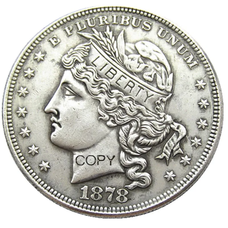 USA 1878 Goloid Metric Dollar Patterns Silver Plated Copy Coin