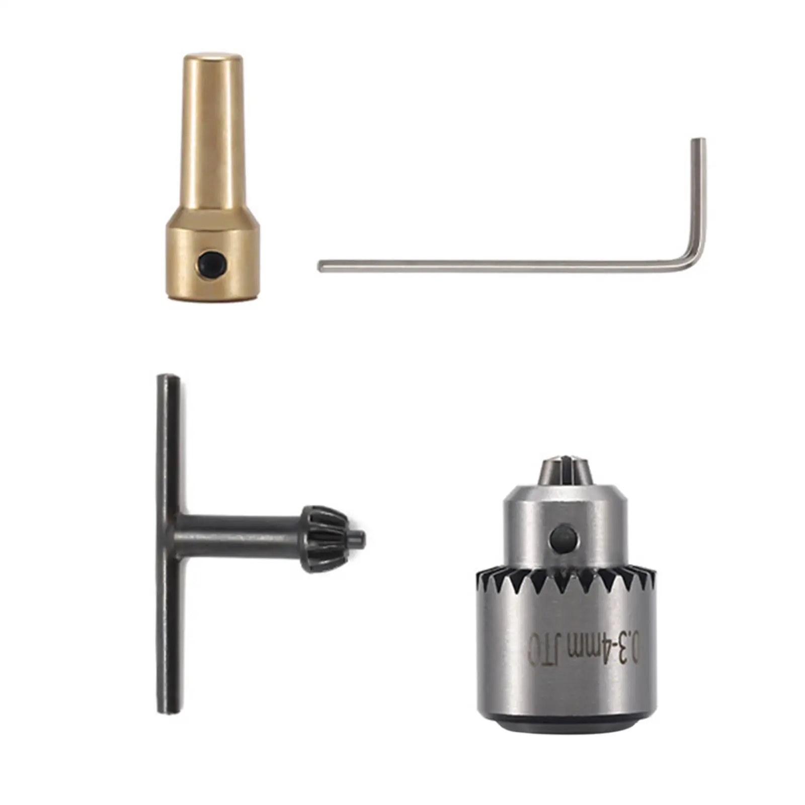 

Portable Electric Drill Chuck Power Drill Chucks with 3.17mm Shaft Connecting Rod 0.3-4mm Drill Bit for Power Tool Rotary Tool