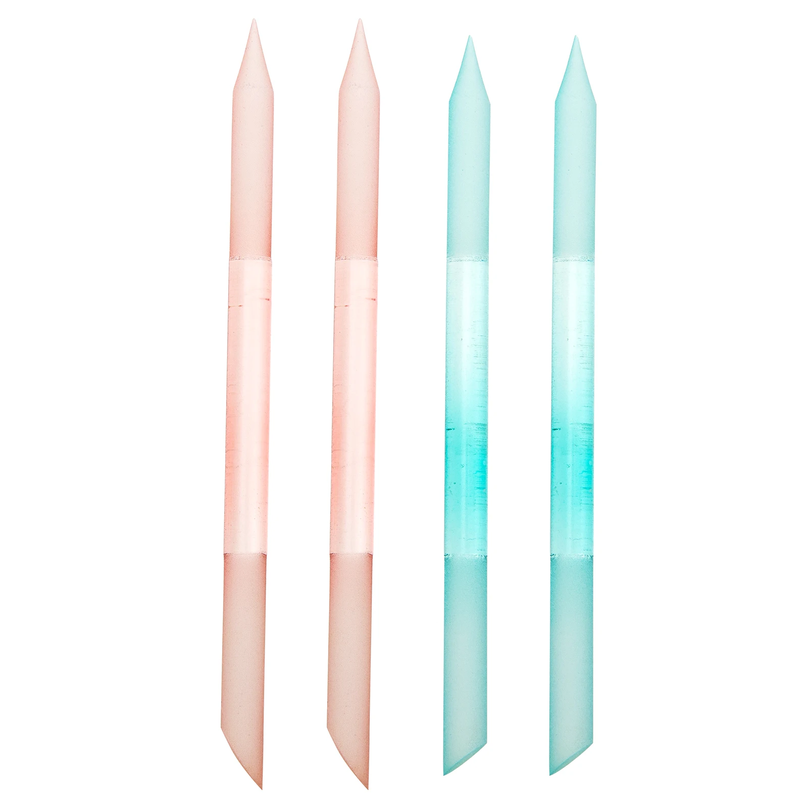 4 stuks glazen nagelvijlen manicure schuren polijstgereedschap compacte handheld nail art-vijlen geschikt voor acryl kunstnagels reizen