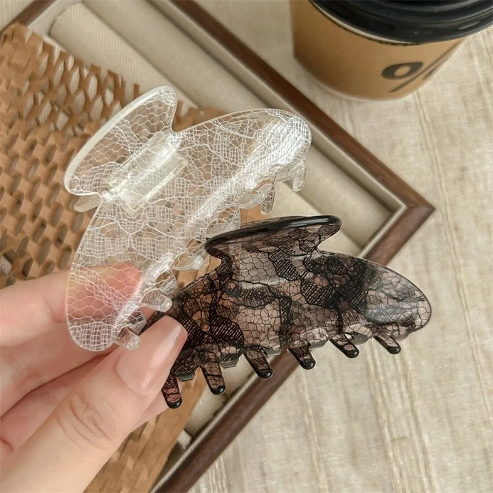 

Fashion Elegant Hair Claw Lace Pattern Korean Style Hair Clips Lightweight 8.5cm Hairpins Women Hair Headwear Accessories