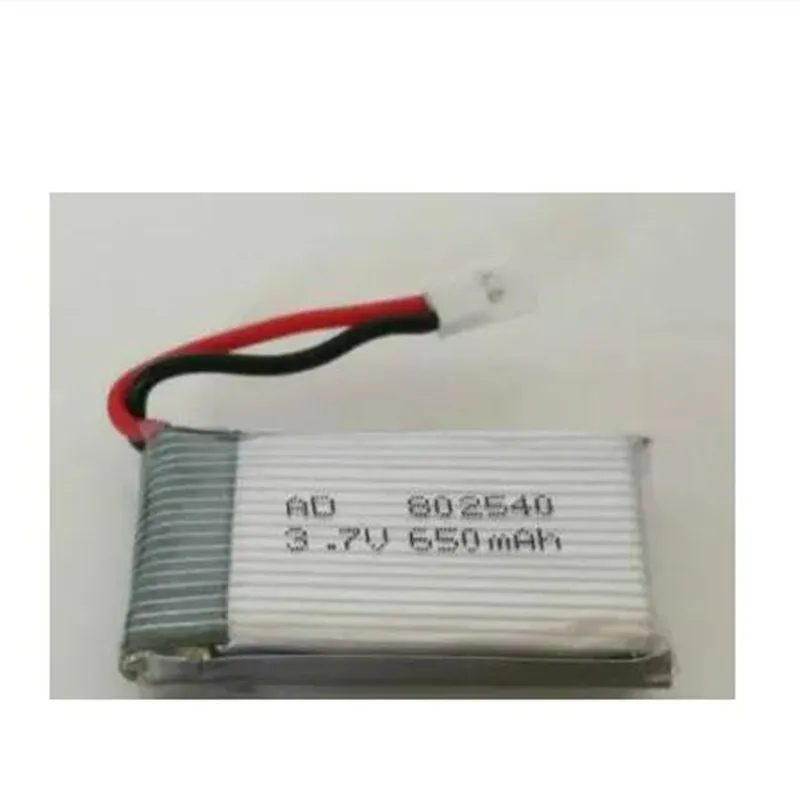 

2Pcs/Lot 650MAh 20C 3.7V 802540 Polymer Lithium Ion Li-po Rechargeable Battery For Drone Aircraft