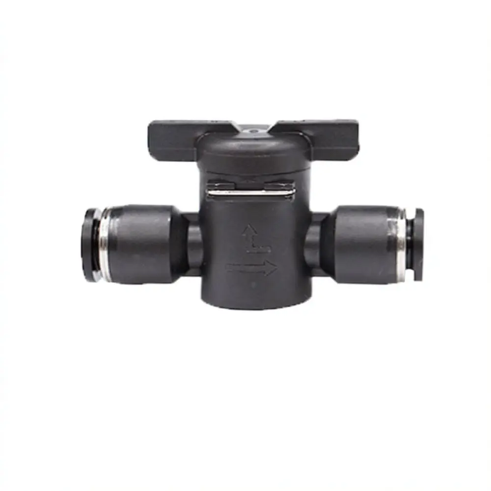 Manual Pneumatic Valve Quick Release Connector Air Tube Fitting Push To Connect Flow Controller For Industrial System Piping
