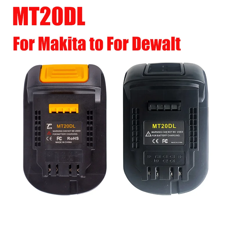 

MT20DL Battery Adapter For Makita 18V Bl1830 Bl1860 Bl1815 Li-Ion Battery For Dewalt 18V 20V Dcb200 Li-Ion Battery