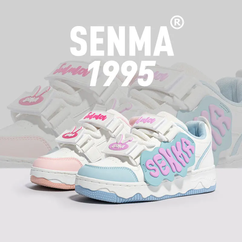 A2025 Women's new spring and autumn casual Mandarin duck board shoes original trend movement thick soled ★ HAxiba.