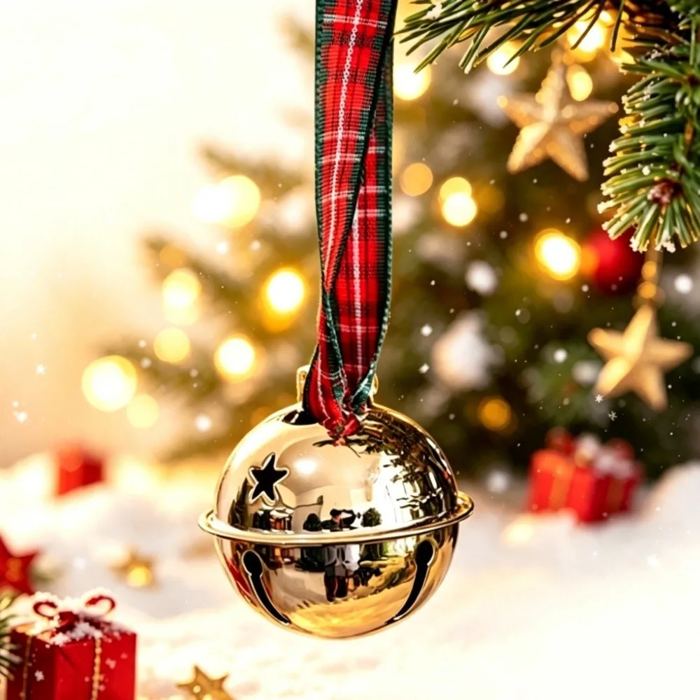 3/5/10Pcs Christmas Decoration Hanging Bells for Xmas Tree Pendant Holiday Party Home Decor New Year 2026 Ornament Accessories