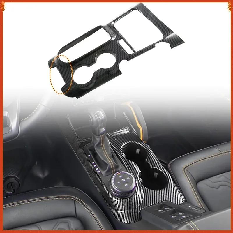 

For Ford Bronco Spirit Real Carbon Fiber 2023-2026 Interior Central Control Gear Panel Decoration Modification Accessories