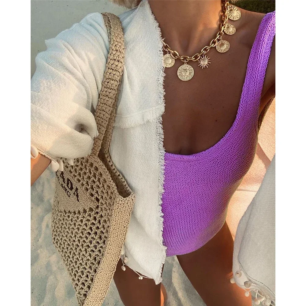 2025Sexy donna costume intero costumi da bagno femminile solido push up perizoma bagnante costume da bagno monokini costumi da bagno brasiliani