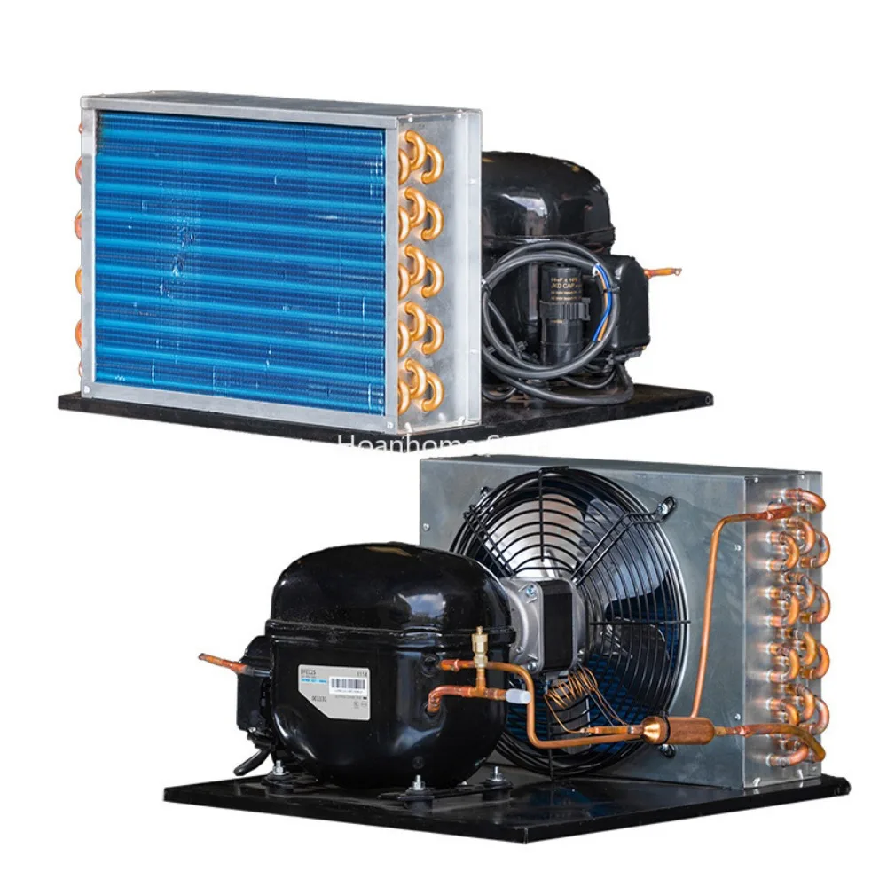 Refrigerating Machine DC Frequency Conversion Compressor Piston Type Anti-Fog Anti-Rust Energy Saving Air-Cooled Condensing Unit