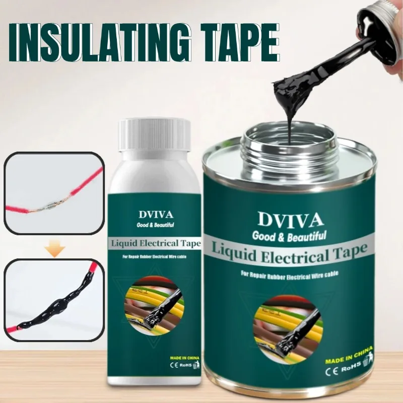 

Liquid Electrical Tape Insulation Paste Sealant Suitable Fix Line Glue for Wires, Cables Home Use Insulation Adhesives Sealers