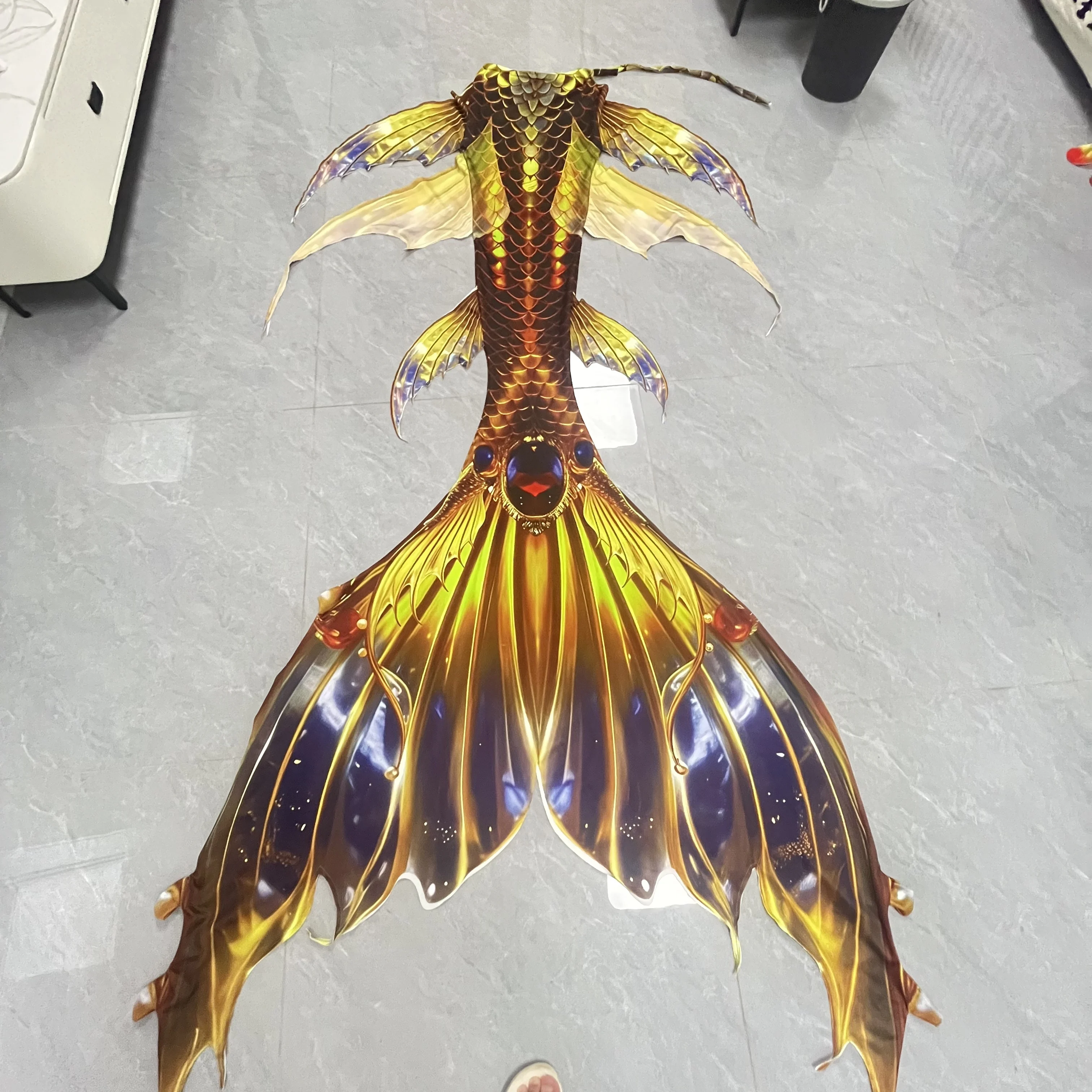 

2026 Fantasy Series Mechanical Mermaid Suit Intelligent Adjustable Breastplate And Tail Fin System Beach Photography Custom Swim