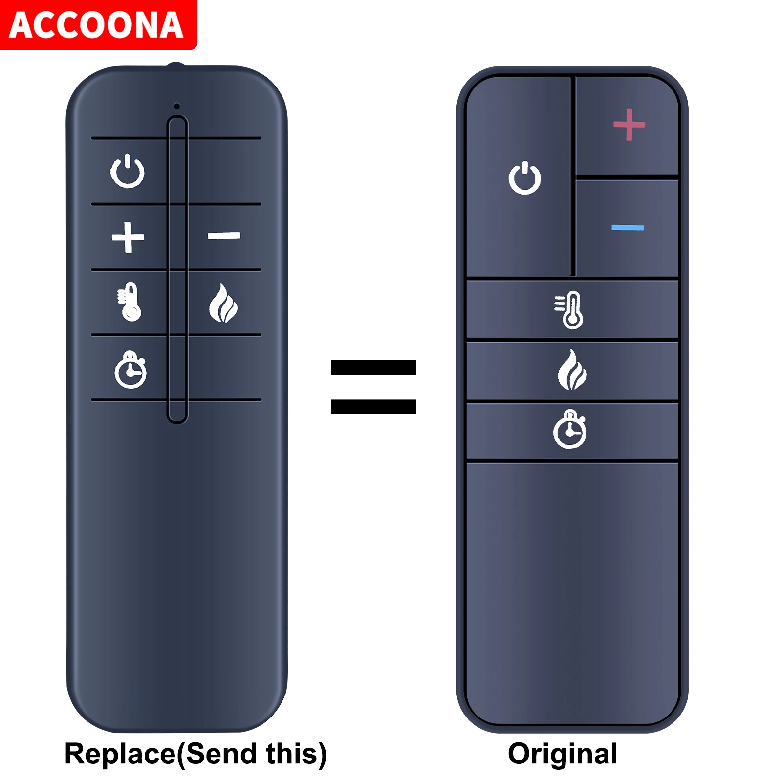 

New For Whalen Electric Fireplace Heater Remote Control WSLWFP48-5 WSLWFP54-6