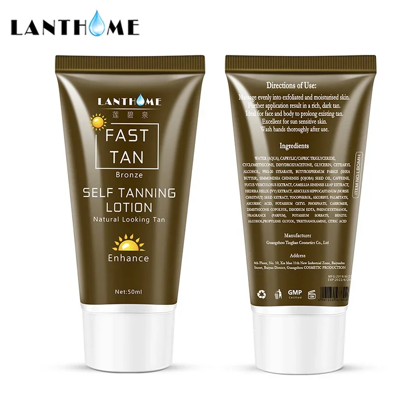 Lanthome-Crème bronzante naturelle pour le corps, bronzage des mains, améliore la gratitude, soins de la peau