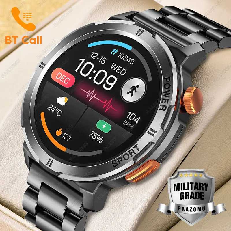 

New Smartwatch 1.43'' AMOLED Display 100 Sports Modes Voice Calling Smart Watch Men Women Military Grade Toughness Outdoor Watch